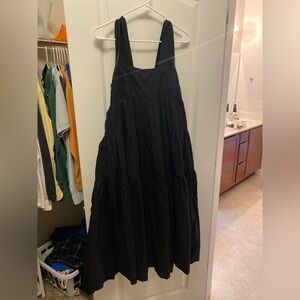 Anthropologie Black Tiered Dress